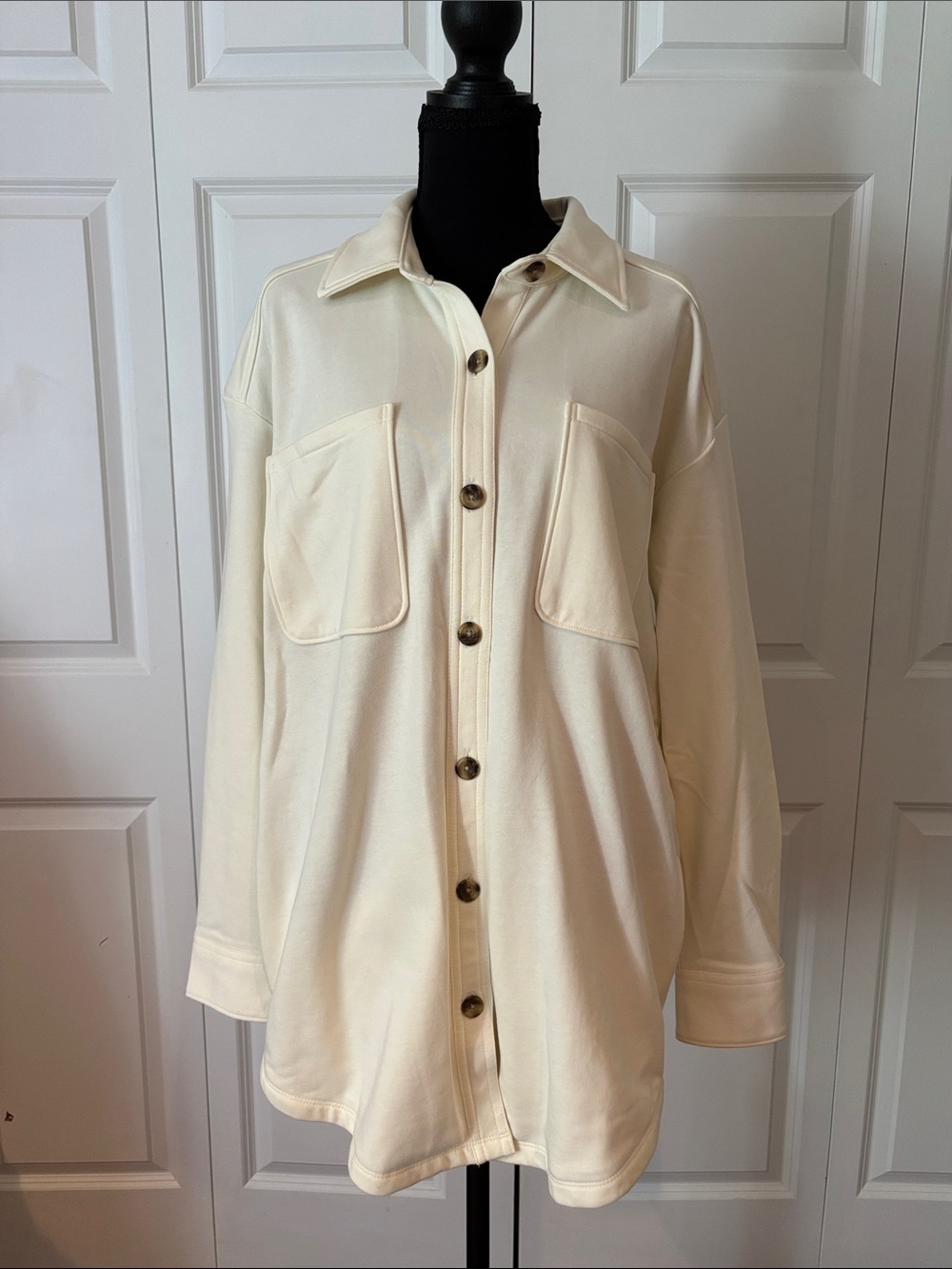 Natural Reflections Cream Shacket